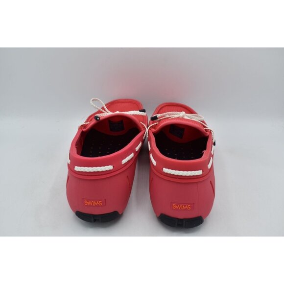 SWIMS Mens Size 8 Braided Lace Campari Red Pink Coral Slip On Loafers Shoes main image 9